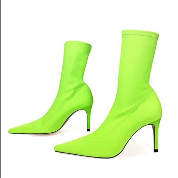 neon sock booties